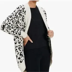 UGG Sweaters Ugg Fremont Fluffy Sweater Knit Leopard Print